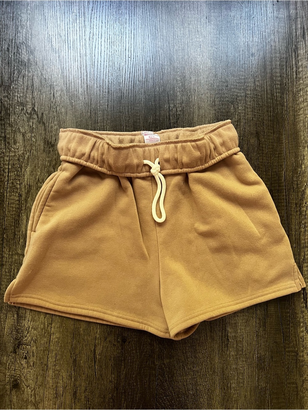 NOBO Women's Drawstring Fleece Shorts - Camel